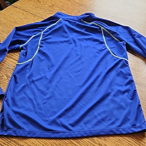 C9 by Champion XL 14/16 Juniors Blue with Neon Green Accent Sweatshirt Y2K Loose - Picture 7 of 7